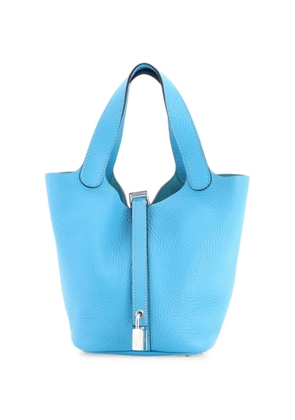 Hermès Pre-Owned Picotin Lock Bag Clemence PM bucket bag - Blue