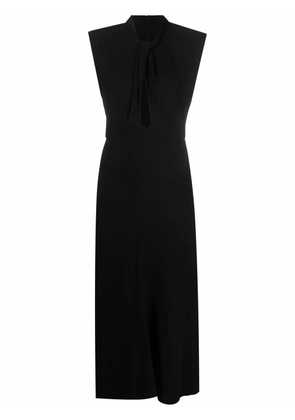 ISABEL MARANT Rabea twist-detail cut-out long dress - Black