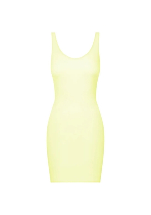 Maison Close Double Sens backless sheer mini dress - Yellow