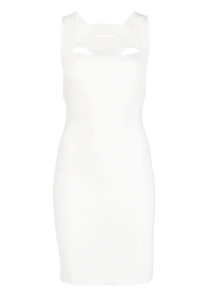 Hervé Léger Icon strappy mini dress - White