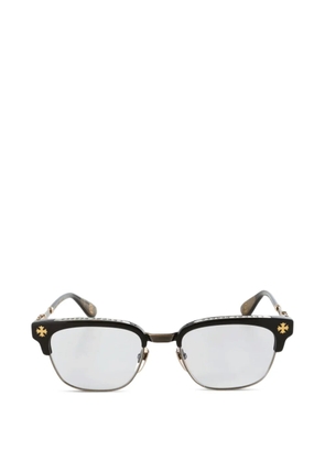 Chrome Hearts browline-frame glasses - Black