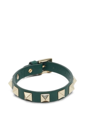 Valentino Garavani Pre-Owned Rockstud leather bracelet - Green