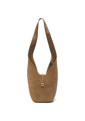DeMellier Siena padlock-detail leather shoulder bag - Neutrals