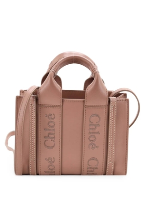 Chloé Pre-Owned Woody Convertible Leather Mini tote bag - Neutrals