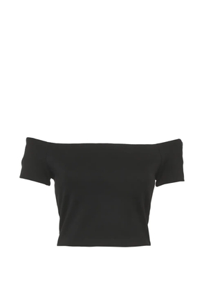 alice + olivia off-shoulder jersey top - Black