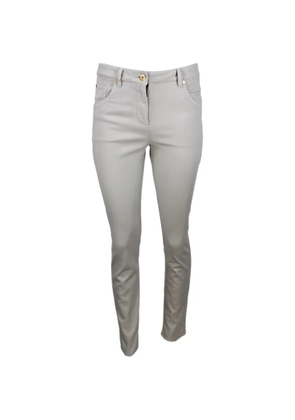 Brunello Cucinelli button-fastening trousers - White