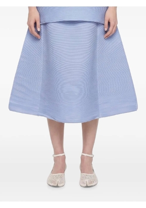 Melitta Baumeister A-line ripple midi skirt - Blue
