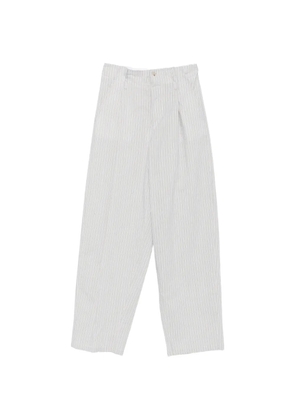 Nº21 vertical-stripe pleated trousers - Blue
