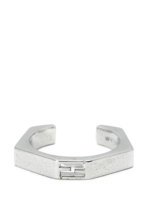Fendi Pre-Owned Baguette logo-motif ring - Silver