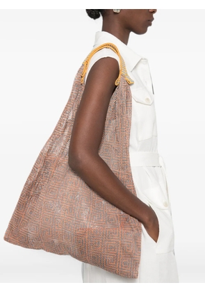 Épice Udaipur geometric-pattern shoulder bag - Orange