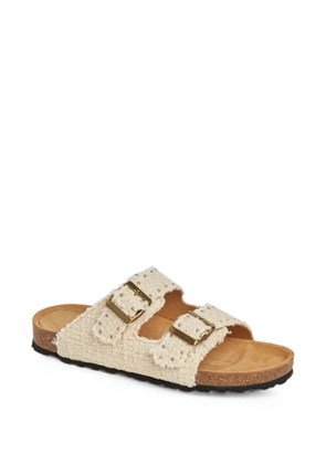 Faliero Sarti x Taji Ciabatta Summer sandals - Neutrals
