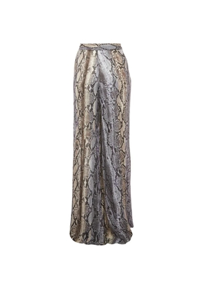 Just Cavalli Vintage snakeskin-print palazzo pants - Neutrals