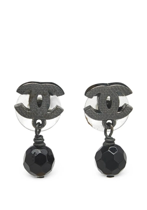 CHANEL Pre-Owned CC bead earrings - Grey