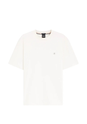BOSS Double B monogram-patch T-shirt - Neutrals