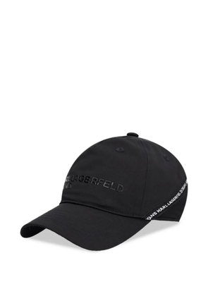 Karl Lagerfeld Jeans logo-embossed baseball cap - Black