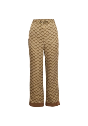 MCM Pre-Owned monogram-pattern trousers - Neutrals