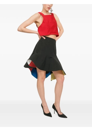 Rosie Assoulin square-neck cropped top - Red
