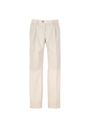 Re-Hash pleated straight-leg trousers - Neutrals