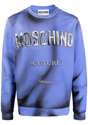 Moschino logo-print sweatshirt - Blue