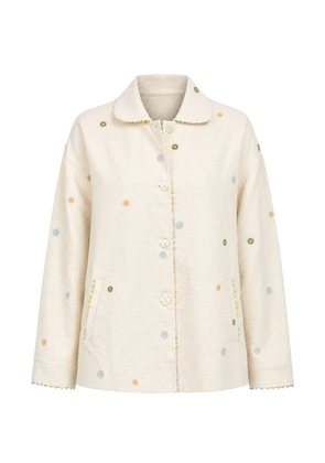 Dhaari floral-print jacket - White