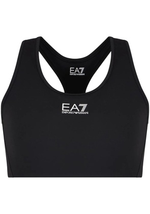 Ea7 Emporio Armani logo-print tank top - Black
