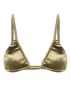 Isa Boulder Chain bikini top - Green