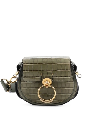 Chloé Pre-Owned Tess Bag Crocodile Embossed Leather Small shoulder bag - Green