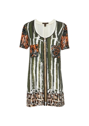 Louis Vuitton Pre-Owned sequin-embellished mini dress - Green