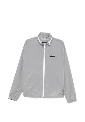 Karl Lagerfeld logo-patch lightweight jacket - Grey