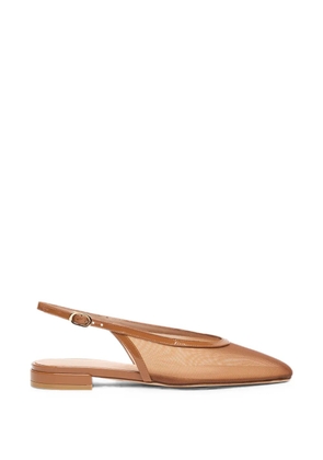 Stuart Weitzman mesh slingback ballet flats - Neutrals