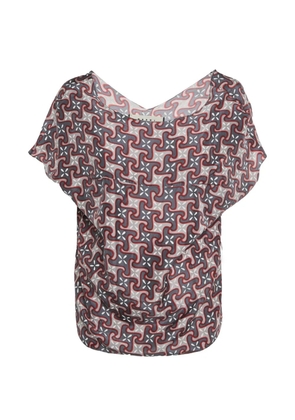 Marni Pre-Owned 2010 geometric-print blouse - Grey