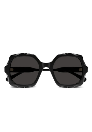 Chloé Eyewear geometric-frame sunglasses - Black