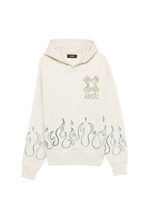 AMIRI flame-pint hoodie - Neutrals