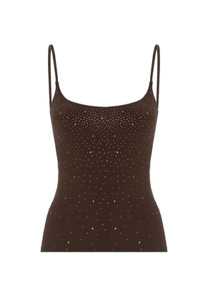 MC2 Saint Barth Evy crystal-embellished maxi dress - Brown