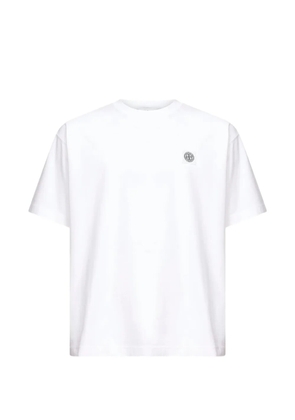 Stone Island compass logo-patch T-shirt - White