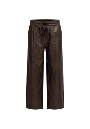 Giorgio Brato elasticated-waistband palazzo pants - Brown