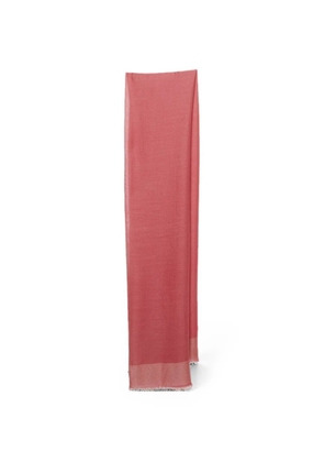 Loro Piana Pre-Owned fringed-edge scarf - Pink