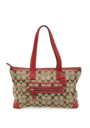 Coach Signature front zip tote bag - Neutrals