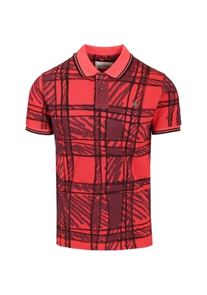 Vivienne Westwood Orb-embroidered scribble-check polo shirt