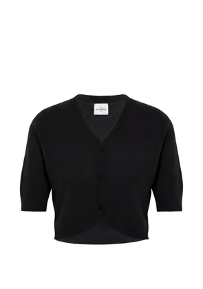 Le Kasha Fano V-neck short-sleeve cardigan - Black