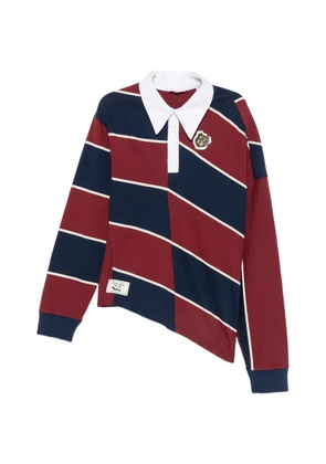 Charles Jeffrey Loverboy striped-pattern polo shirt - Blue