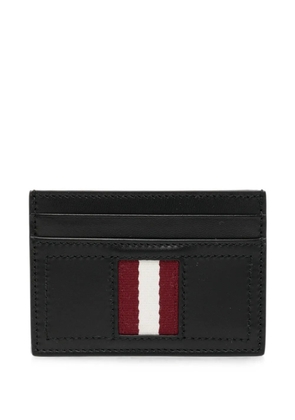 Bally stripe leather cardholder - Black