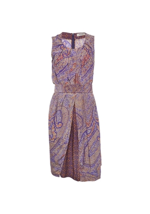 Etro Pre-Owned midi floral-print sleeveless dress - Purple