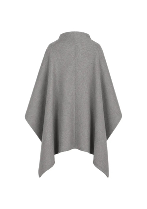 Alberta Ferretti seam-detail wool cape - Grey