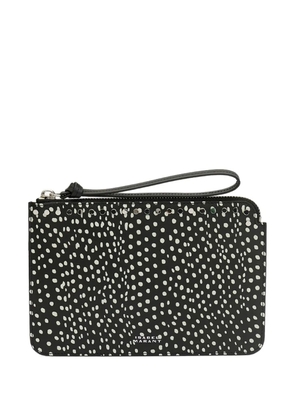 ISABEL MARANT Oskan leather clutch bag - Black