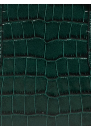 Strathberry Midi Nano croc-effect tote bag - Green