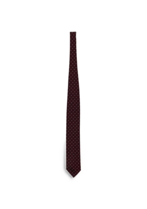 Zegna Brera micro-floral tie - Red