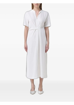 MeimeiJ twist-detail short-sleeve dress - White