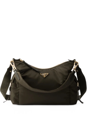 Prada Explore large Re-Nylon and leather bag - Green