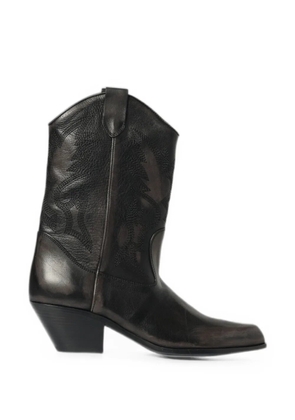 Vic Matie contrast-stitch cowboy boots - Black